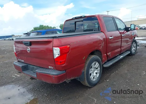 2017 Nissan Titan Sv z USA, uszkodzony, nr VIN 1N6AA1E66HN563991